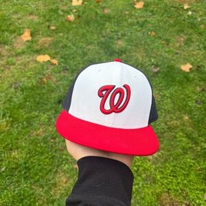 New Era Washington Nationals 59FIFTY Fitted American Baseball Hat Size 7 3/8